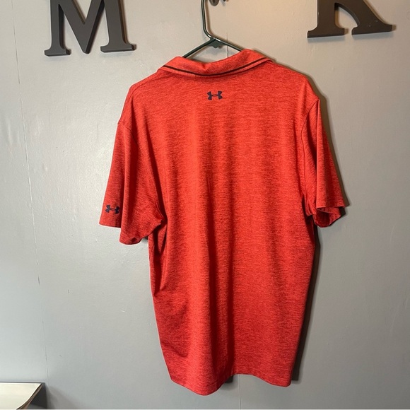 Under Armour Men's Red Athletic Polo Shirt size large - Picture 5 of 7